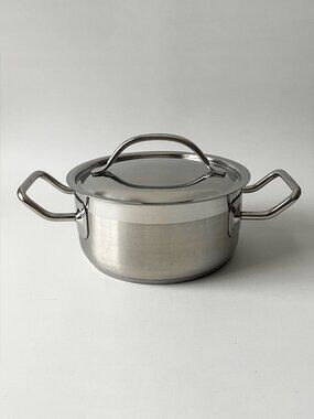 RARE Vtg Schulte Ufer Ecoline Stainless 1.5L Saucepan Gravy Pot Casserole & Lid